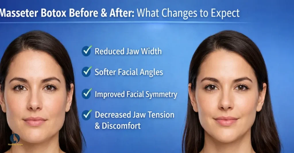 Masseter Botox Before and After: What Changes to Expect