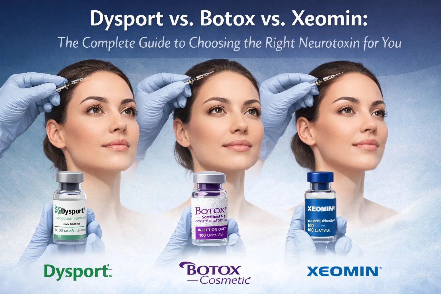 Dysport vs. Botox vs. Xeomin