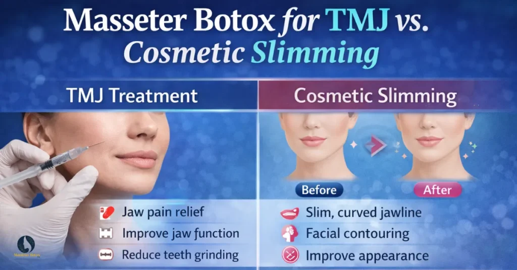 Masseter Botox for TMJ vs Cosmetic Slimming