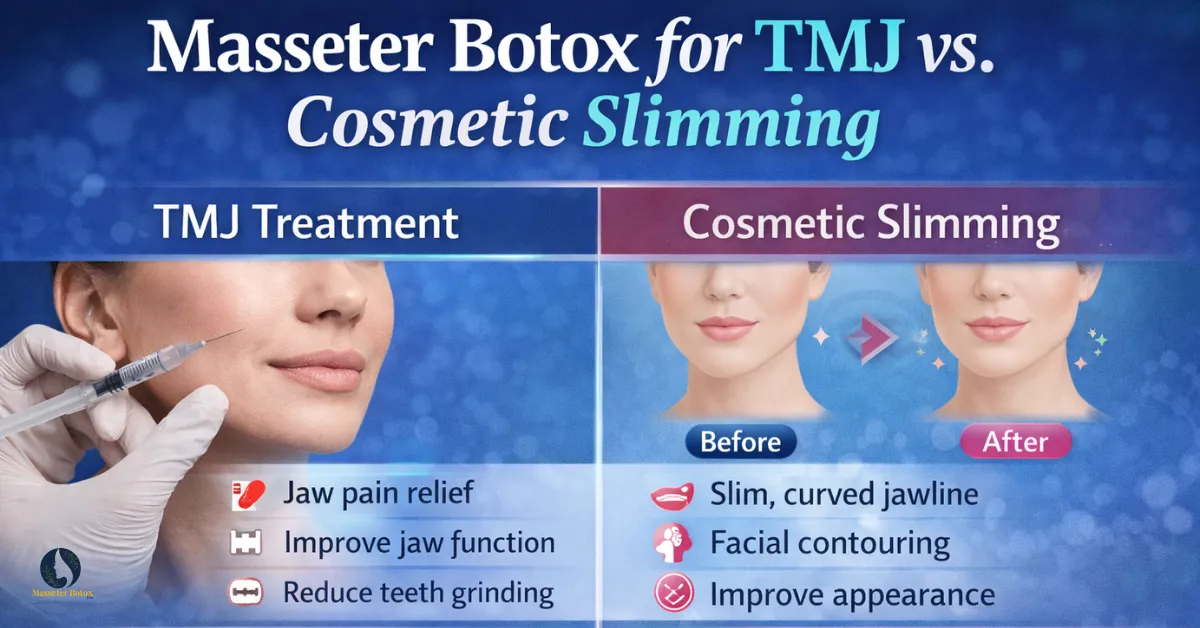 Masseter Botox for TMJ vs Cosmetic Slimming
