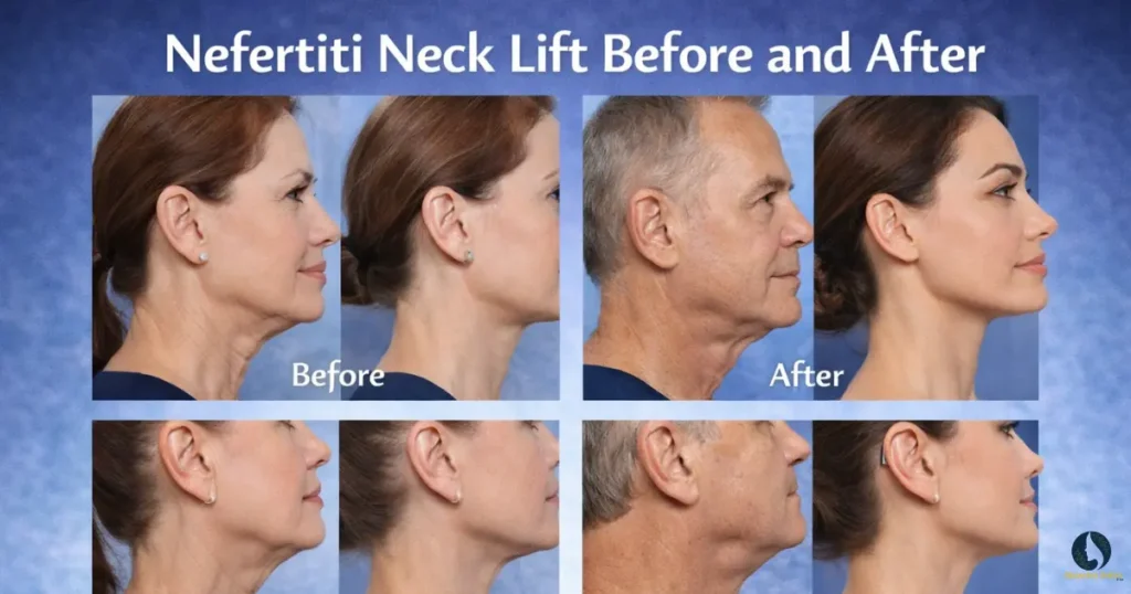 Nefertiti Neck Lift Before and After